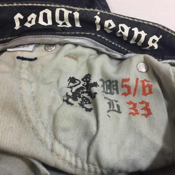 Coogie Bling Embellished Straight Leg Jeans Dark Faded Wash SZ 5/6 - Picture 9 of 14